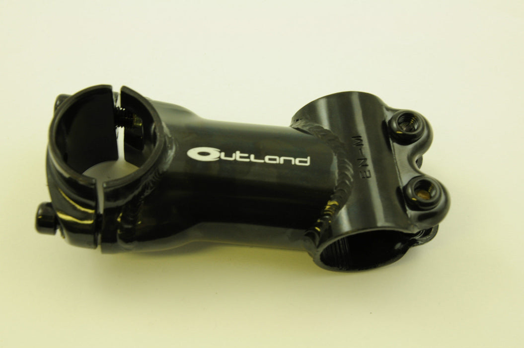 RALEIGH OUTLAND 1 1/8" AHEAD STEEL MTB STEM FOR 31.8mm BAR 80mm SHORT REACH 10 DEGREE RISE BLACK