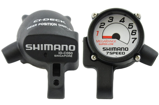 SHIMANO MEGARANGE CI-DECK 7 SPEED ID-C050 HANDLEBAR DIAL DISPLAY ORIGINAL NOS - Bankrupt Bike Parts