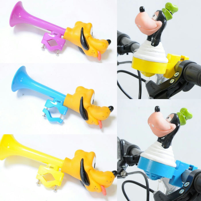 GOOFY PLUTO CHILDRENS BIKE PUSH HORN- SQUEAKY HANDLEBAR TOY FUN KIDS ACCESSORY