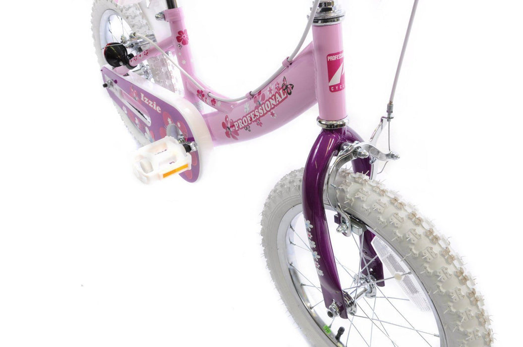 IZZIE 16" WHEEL PINK GIRLS BIKE, DOLLY SEAT+STREAMERS AGE 5+ IDEAL PRESENT