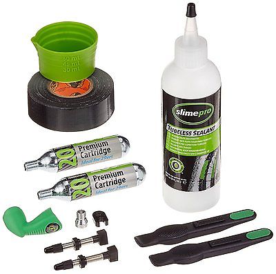 CONVERT YOUR WHEELS TO TUBELESS - 8oz SLIME PRO, GORILLA TAPE, CO2 INFLATOR KIT - Bankrupt Bike Parts