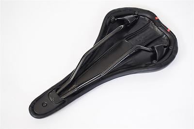 CHEAP PRICE MTB-ROAD BIKE SEAT CONCEPT BLACK-RED LIGHTWEIGHT SADDLE 270mm x 130