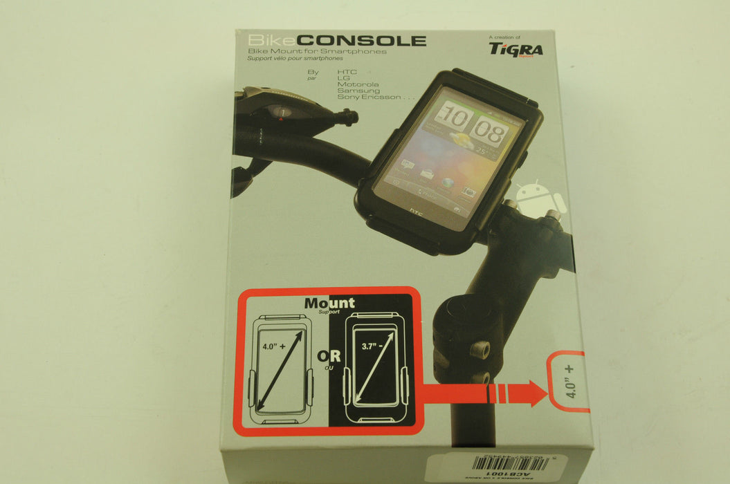 BIKE CONSOLE BIKE MOUNT FOR MOTOROLA,HTC,LG + MORE 4” SMARTPHONES 75% OFF RRP