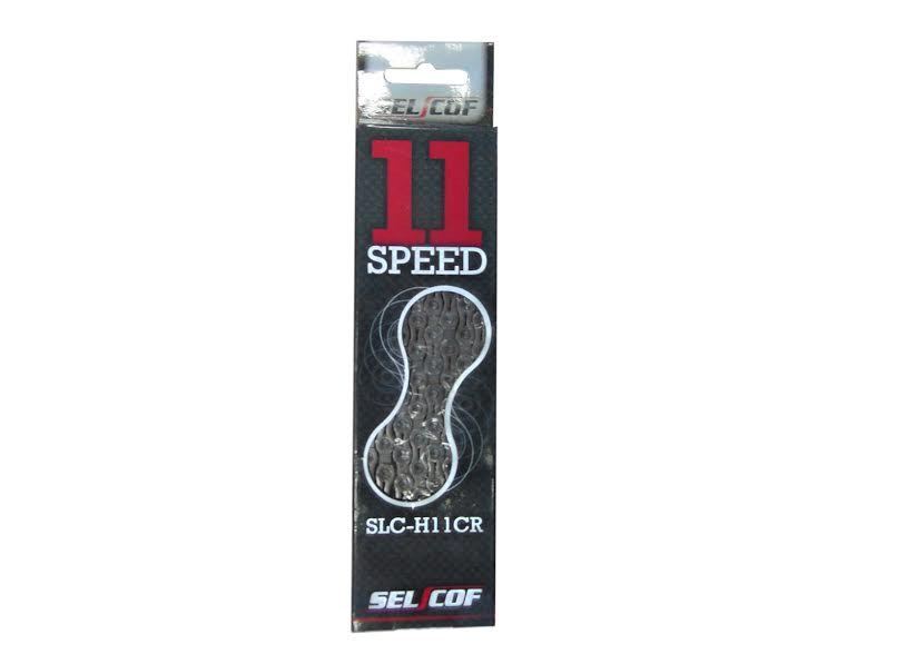 SELCOF 11 SPEED CAMPAGNOLO & SHIMANO COMPATIBLE 11-128" NARROW CHAIN SLC-H11CR