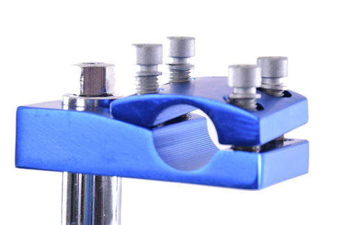 ANODISED BLUE ALLOY TOP 4 BOLT BMX-FREESTYLER HANDLEBAR STEM 21.1mm HOLLOW BOLT - Bankrupt Bike Parts