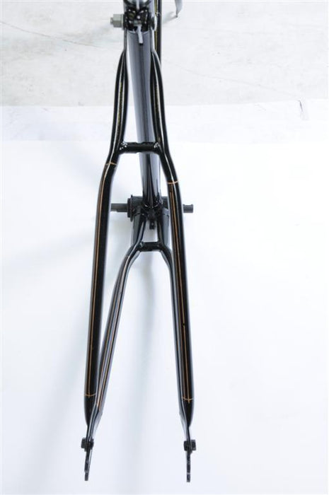 ANTIQUE STYLE ROADSTER 20”FRAME & FORK SET FOR 26” WHEEL ROD BRAKE MENS NEW BLK