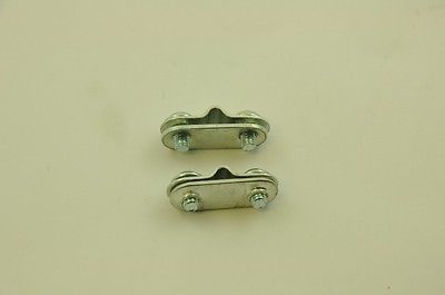 STEEL CYCLE MUDGUARD FIXING PLATES FOR VINTAGE-CLASSIC BIKES WITH HOOP STAYS - Bankrupt Bike Parts