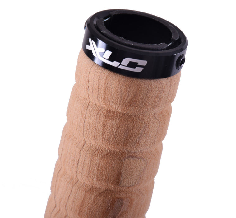 XLC "WOODY" LOOK REALLY COMFY FOAM DOUBLE LOCK-ON COMFORT BIKE HANDLEBAR GRIPS