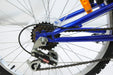 24” WHEEL FULL SUSPENSION MOUNTAIN BIKE 18 SPEED SHIMANO 24” SILVER BLUE EX DEMO - Bankrupt Bike Parts