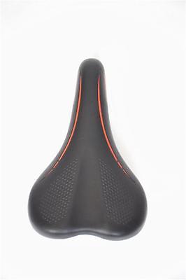 BARGAIN PRICED BICYCLE SADDLE MTB CONCEPT BIKE SEAT BLACK-RED 240mm x 150mm