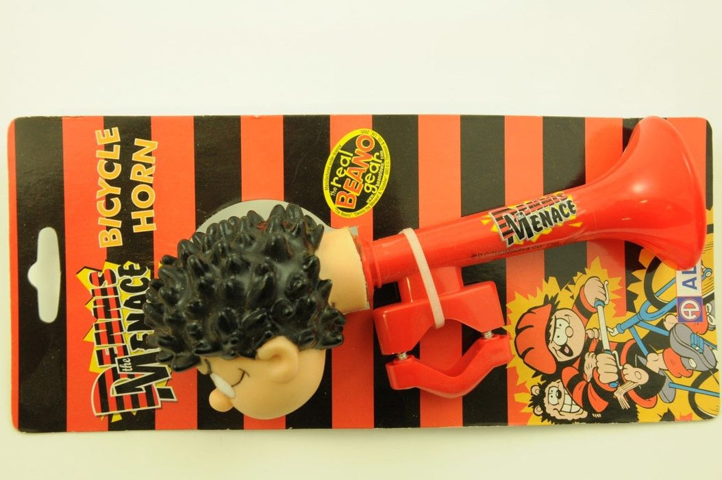 BEANO DENNIS THE MENACE BIKE ACCESSORY PACK; BAG, ARM BANDS, HORN, CLICKERS - Bankrupt Bike Parts