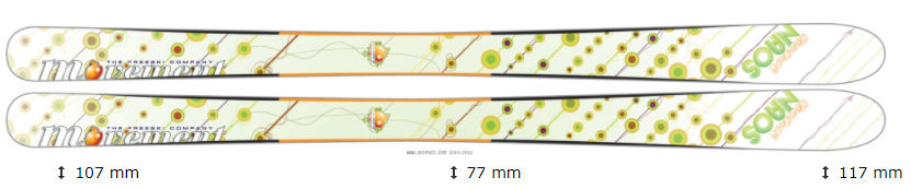 Movement Naos Womens All Mountain Skis 158cm RRP: £375