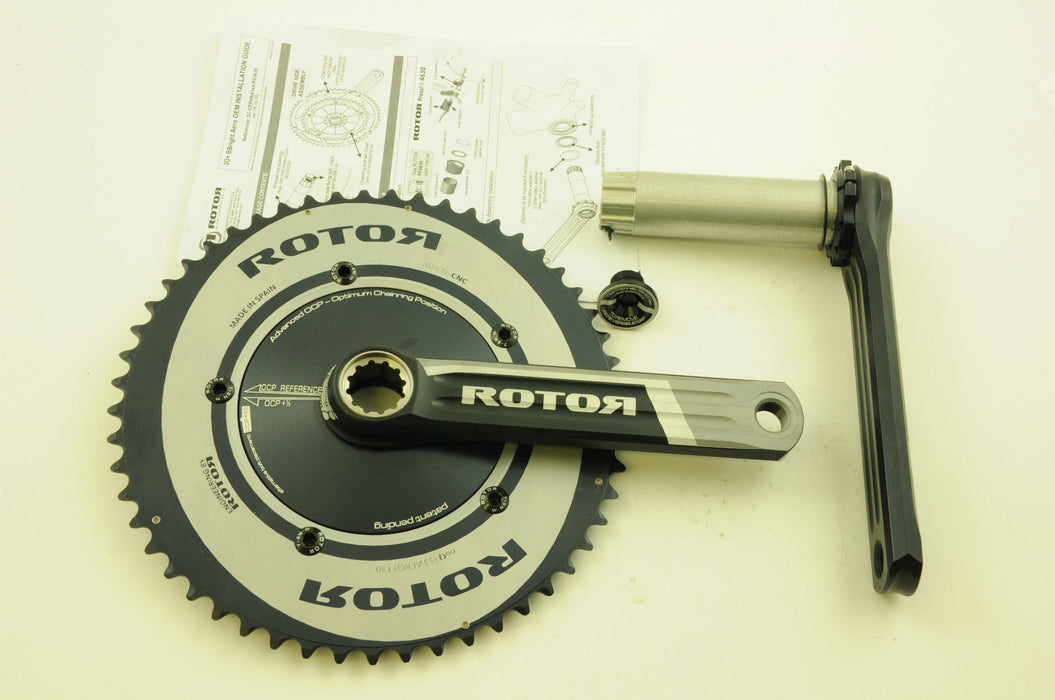 ROTOR 3D CRANKSET 3D+ BBRIGHT 53-39 170mm AERO DOUBLE CHAINRINGS 130mm CERVELO