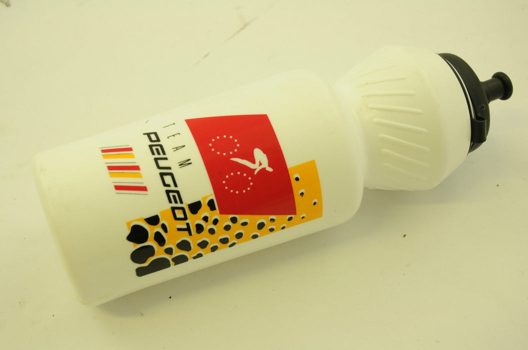 PEUGEOT RETRO RACING TEAM WHITE DRINKS WATER BOTTLE PEUGEOT BIKE OWNERS