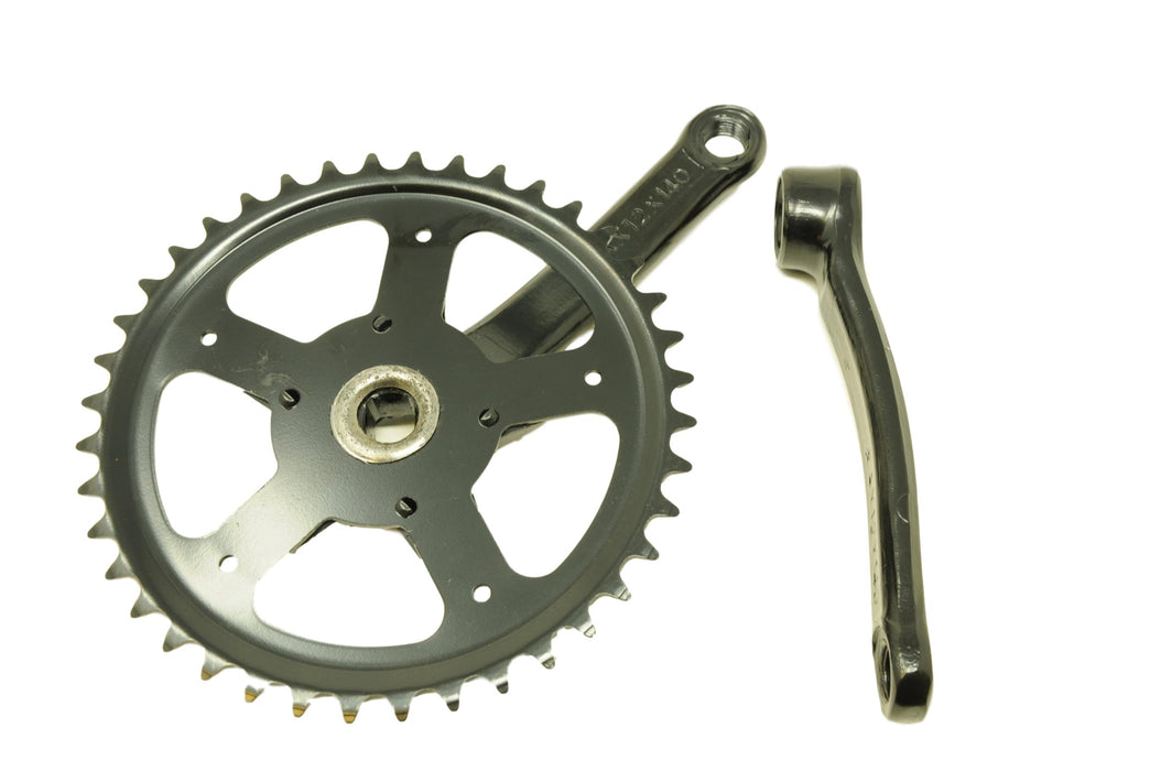 FOLDER OR KIDDIES BIKE 40 TEETH 140mm SHORT ARM 3/32” COTTERLESS CHAINWHEEL & CRANK