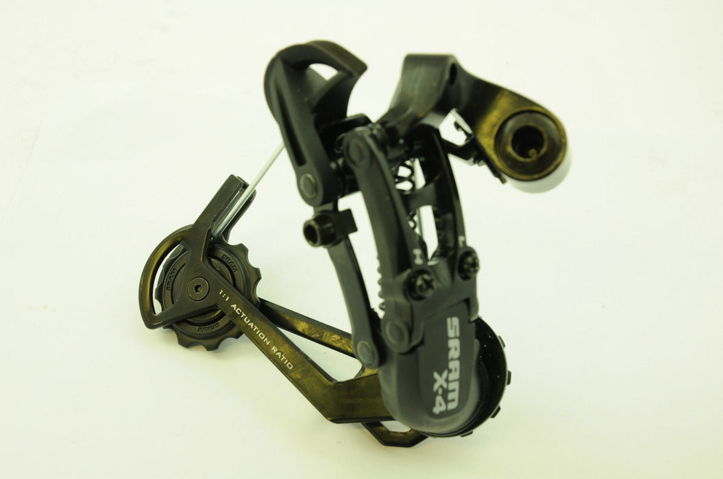 SRAM X4 REAR DERAILLEUR LONG CAGE 1:1 GEAR MECH DOUBLE-TRIPLE CWS 21-24 SPEED NE