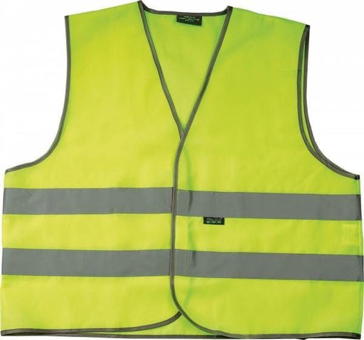 HI-VIZ REFLECTIVE FLUORESCENT VEST GILET SAFETY WORK- FUN JACKET ADULT XL B1GOF - Bankrupt Bike Parts