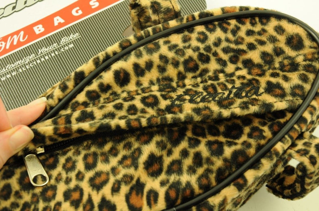 ELECTRA CUSTOM LADIES FRAME BAG USA TYPE CRUISER, DRAGSTER LEOPARD FUR DESIGN