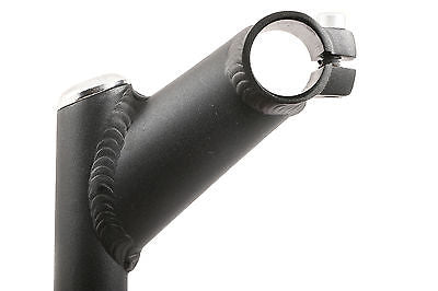 Short Reach 80mm Riser Alloy Stubbie Bike Handlebar Stem 25.4mm Matt Black Rare