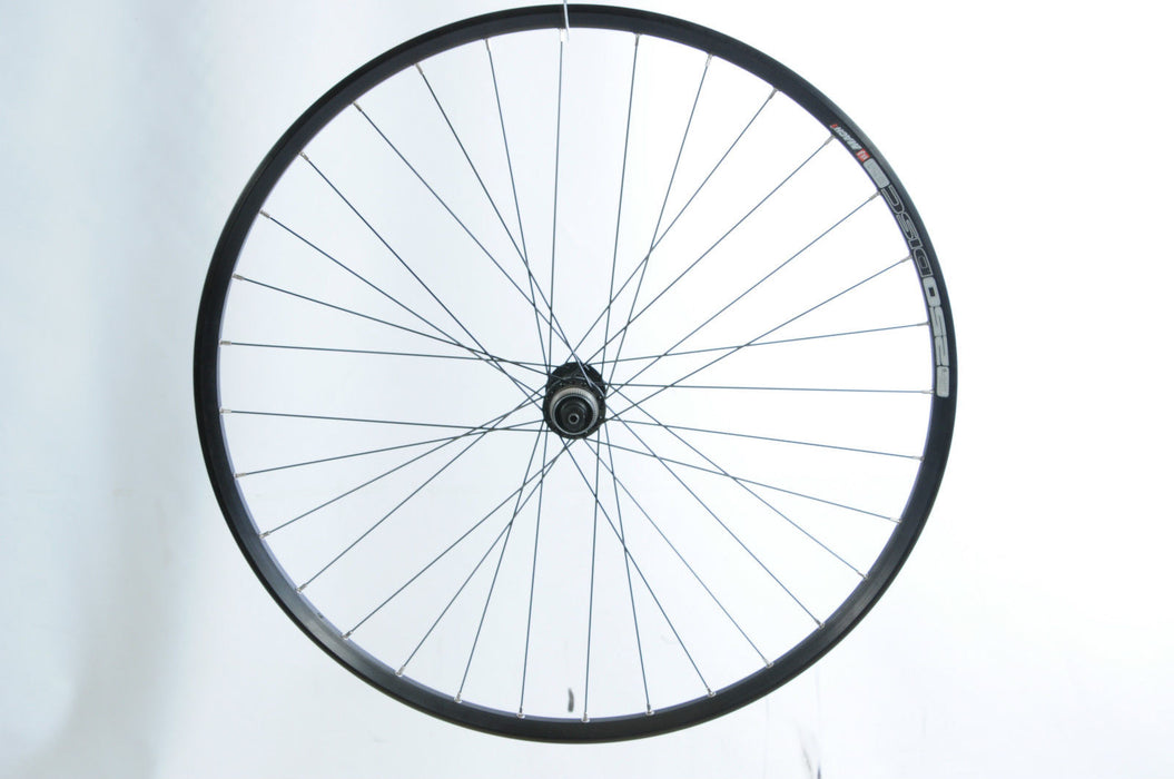 700c BIKE 622 x 19 SHIMANO DISC HUB CENTRE LOCK FRONT WHEEL BLACK DUAL WALL RIM