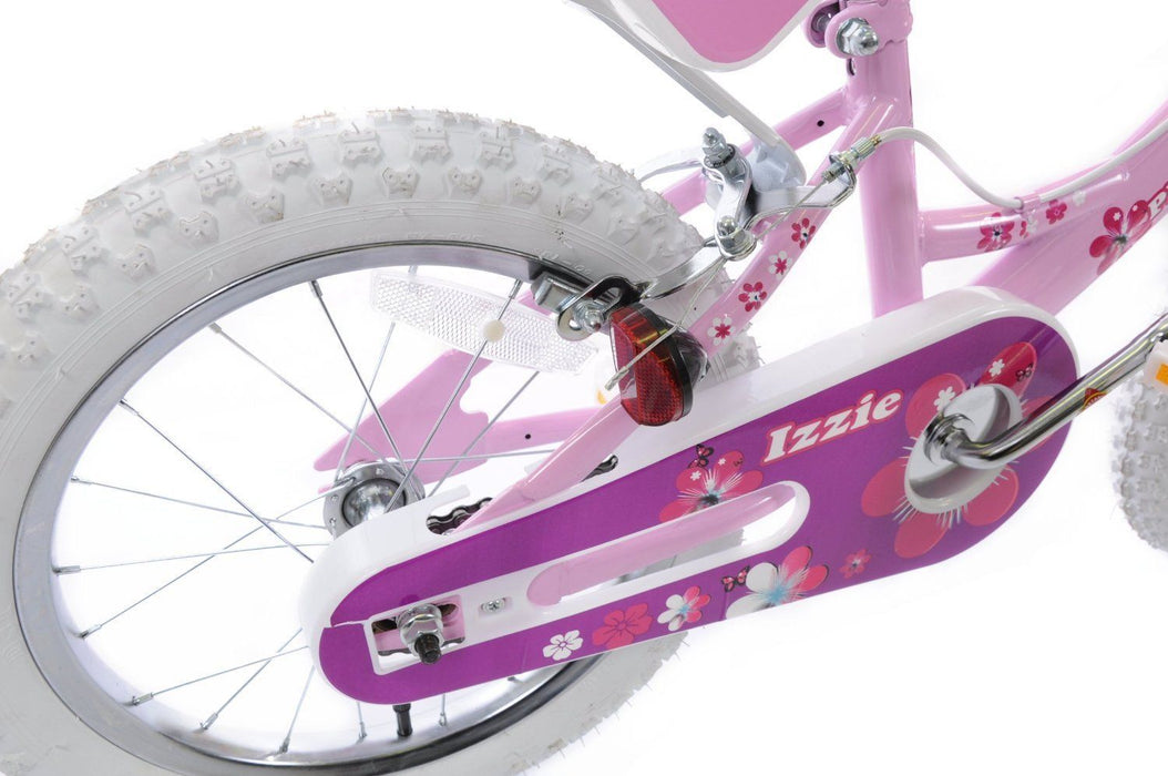 IZZIE 16" WHEEL PINK GIRLS BIKE, DOLLY SEAT+STREAMERS AGE 5+ IDEAL PRESENT