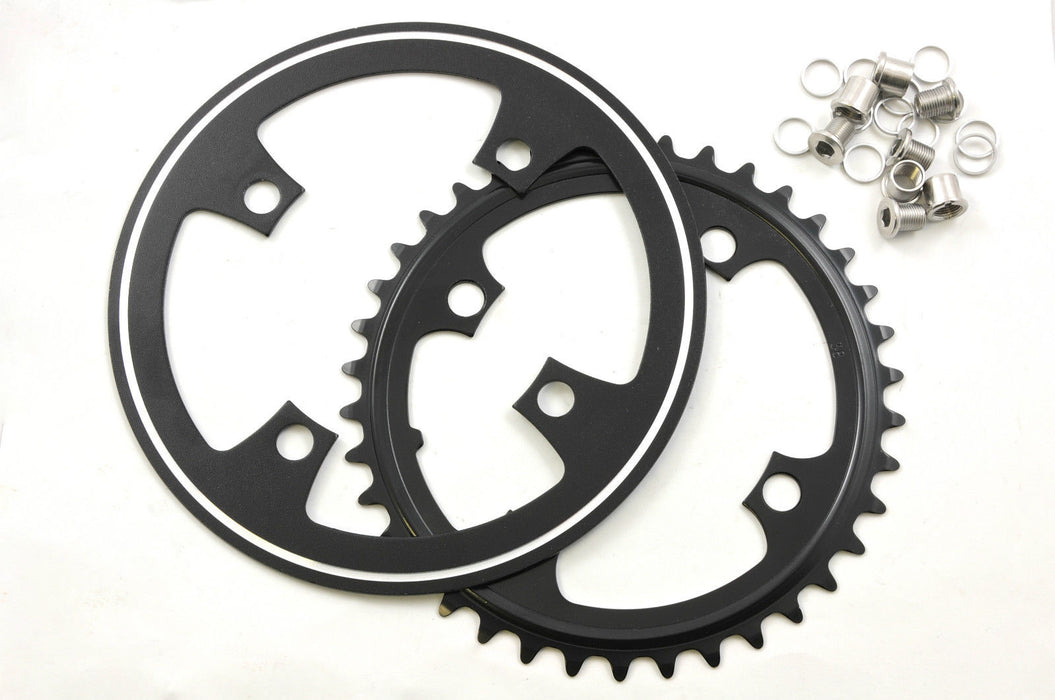 4 BOLT 38 TEETH MOUNTAIN BIKE-FIXIE 38T CHAINRING 104mm BCD + ALLOY GUARD