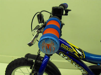 SPIDERMAN BIKE HANDLEBAR GRIPS ALSO SUIT STUNT SCOOTER,TRICYCLE,SOFT COMFY FOAM - Bankrupt Bike Parts