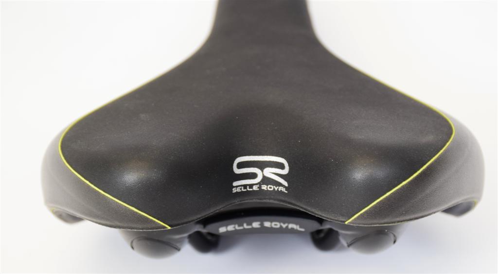 SELLE ROYAL BIKE SEAT-SADDLE FRECCIA BLACK & GREEN MAGNESE LIGHTWEIGHT COMFORT S