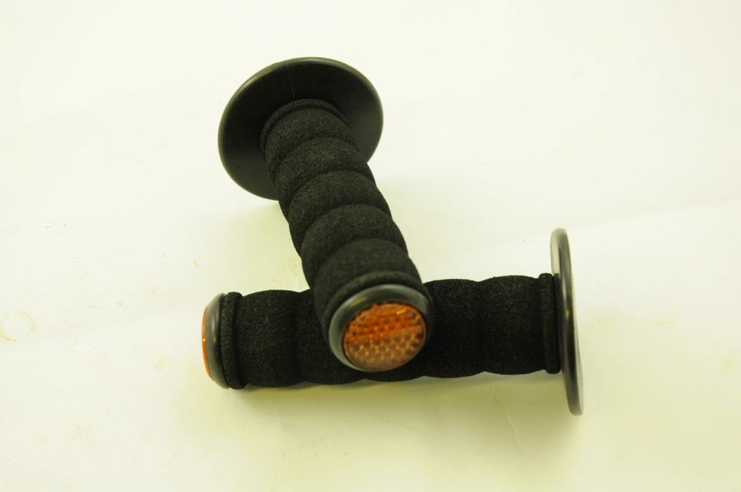 Old School BMX Raleigh Burner Wavy Donut Grips Genuine 80’s Nos Black