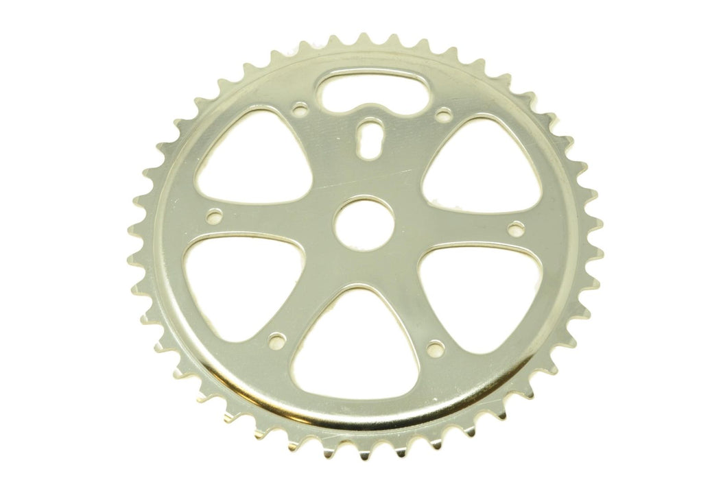 Schwinn Cruiser Bike 44 Teeth Chrome 1-8” Chainring To Fit OPC One Piece Cranks