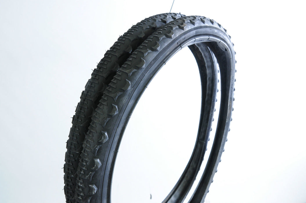 PAIR MTB 24 x 1.75 (47-507) SEMI SLICK TYRES WITH FREE INNER TUBES