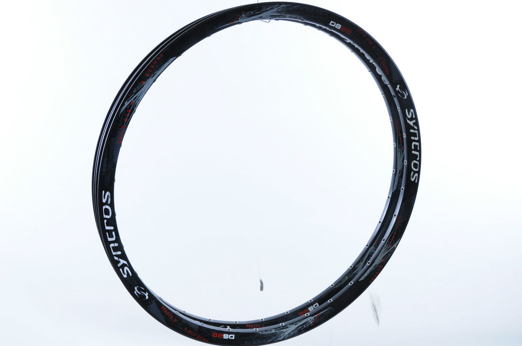 PAIR 26” MTB (559) SYNCROS DS28 BLACK GRUNGE DOUBLE WALL DISC BIKE RIMS 32 HOLE