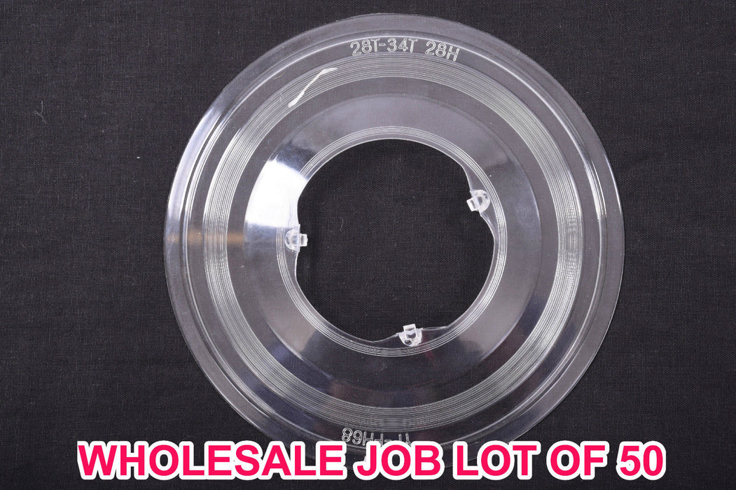 WHOLESALE JOB LOT 50 SPOKE PROTECTORS DISC’S FOR 28 SPOKE HUB CASSETTE 155mm