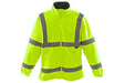 FLUORESCENT FLEECE COAT JACKET HI-VIZ WORKWEAR REFLECTIVE YELLOW 75% OFF RRP - Bankrupt Bike Parts