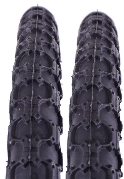 PAIR HEAVY DUTY 14x2.125 (57-254) CHILDS BIKE CYCLE TYRES SUIT 14x1.75 ETC BLACK