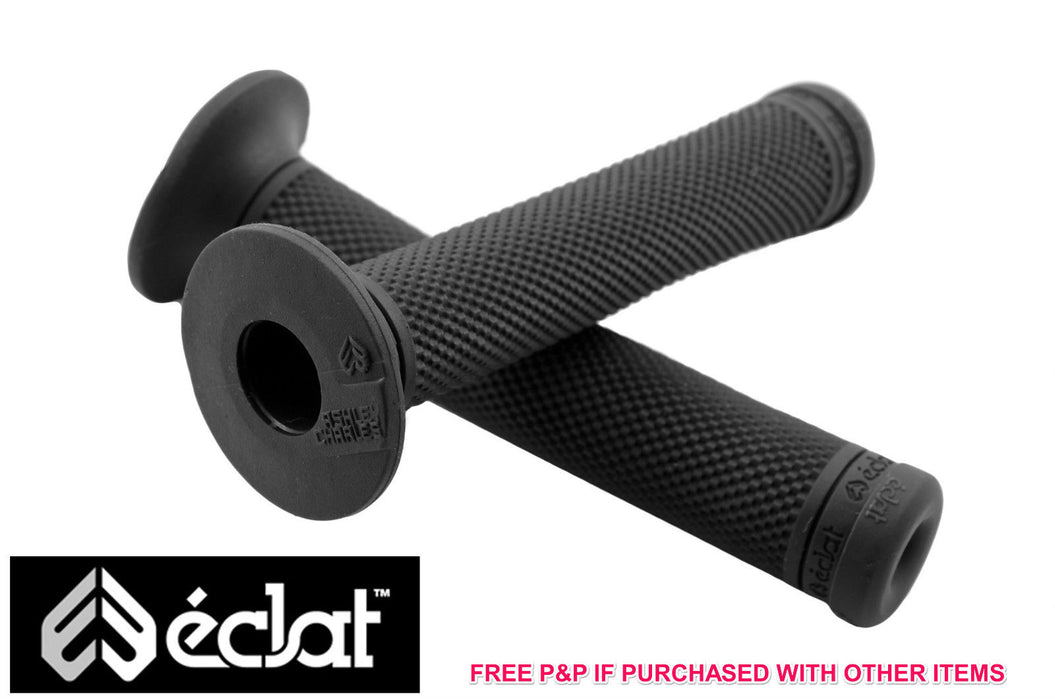 ECLAT ASHLEY CHARLES SIGNATURE BMX HANDLEBAR GRIPS, ELASTOMER RUBBER BLACK