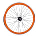 PAIR 700c 622-13 FLIP FLOP FIXIE WHEELS,NOVATEC SEALED HUB DEEP WALL RIMS ORANGE - Bankrupt Bike Parts