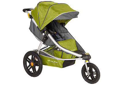 BURLEY SOLSTICE STROLLER JOGGER, BUGGY, PUSHCHAIR GREEN + SUSPENSION RRP £399.99