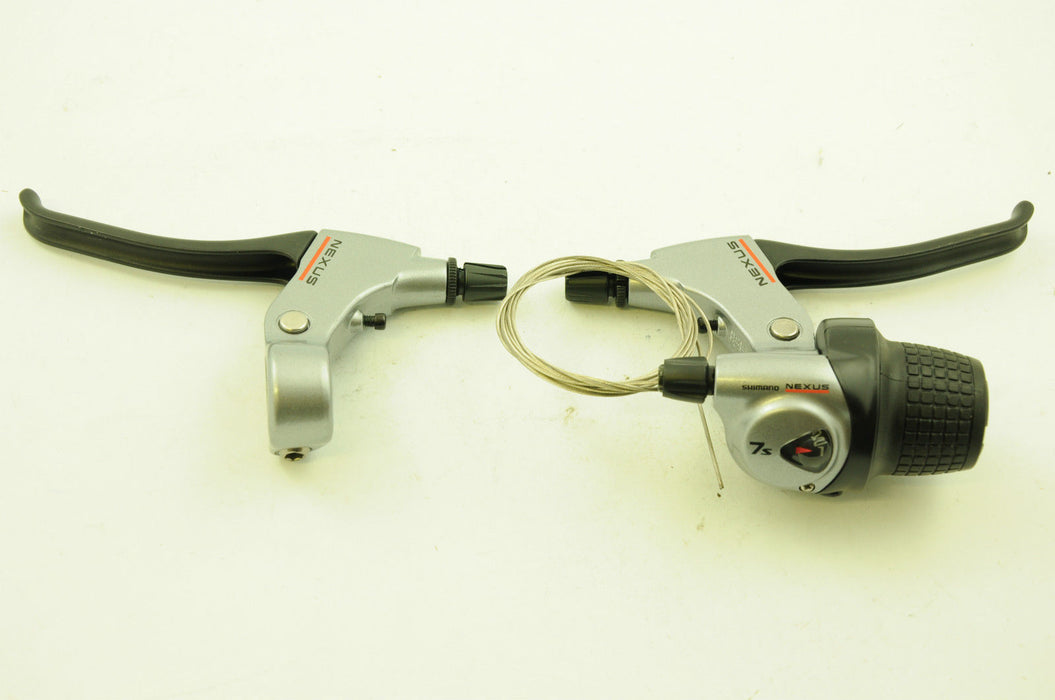 PAIR SHIMANO NEXUS INTER 7 SB-7S45 7 SPEED REVO SHIFTER & BRAKE LEVER SET 40%OFF