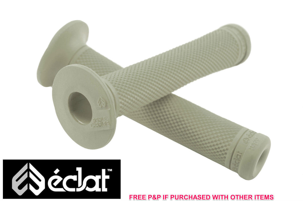 ECLAT ASHLEY CHARLES SIGNATURE BMX HANDLEBAR GRIPS, ELASTOMER RUBBER GREY