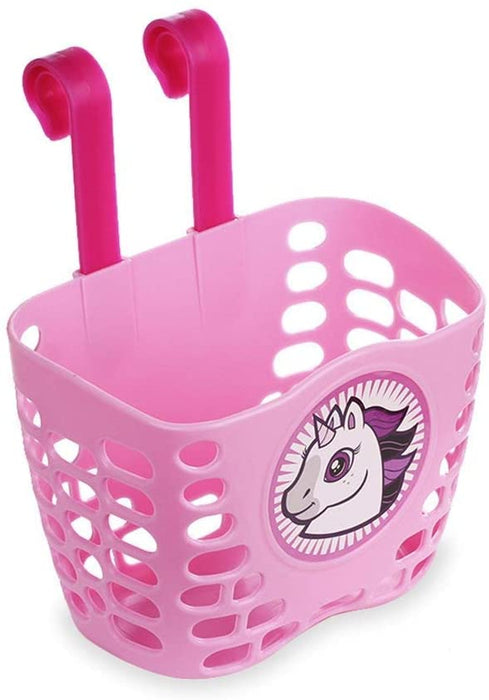 Oxford Pink Unicorn Front Bike Handlebar Shopping Basket Carrier Child - Kids