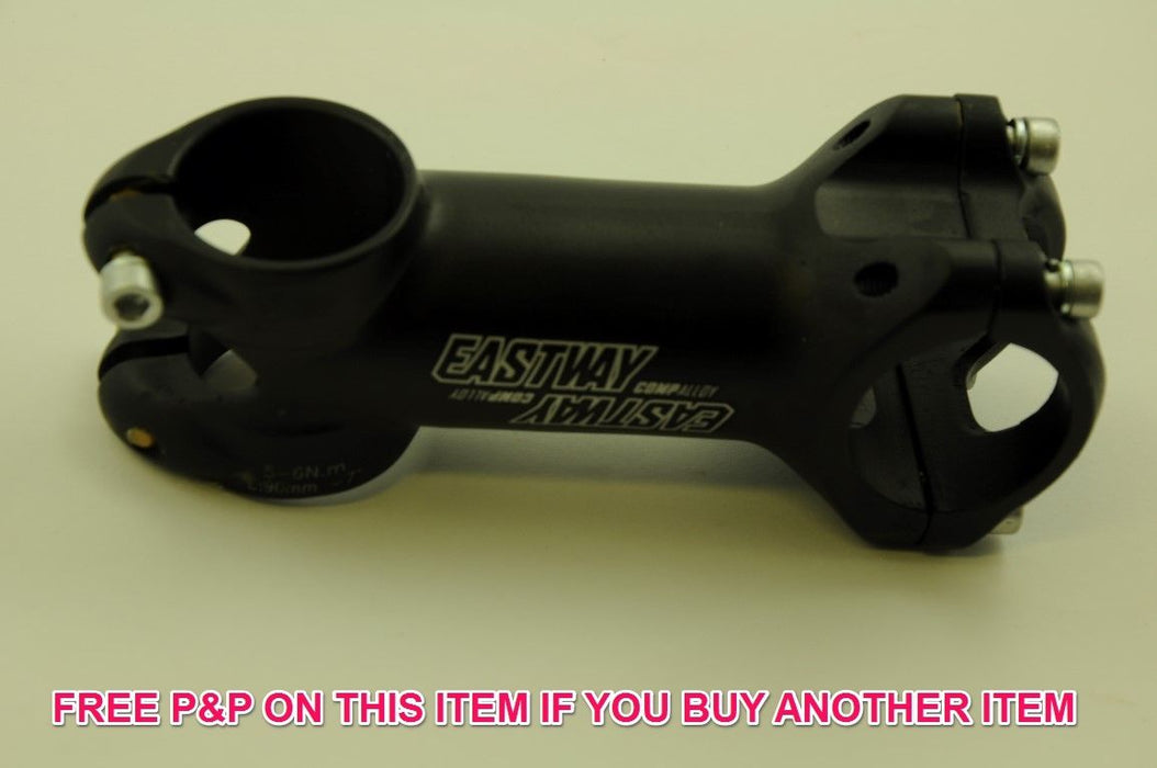 EASTWAY COMP ALLOY ULTRA-LIGHT AHEAD HANDLEBAR STEM 90mm SATIN BLACK 50% OFF