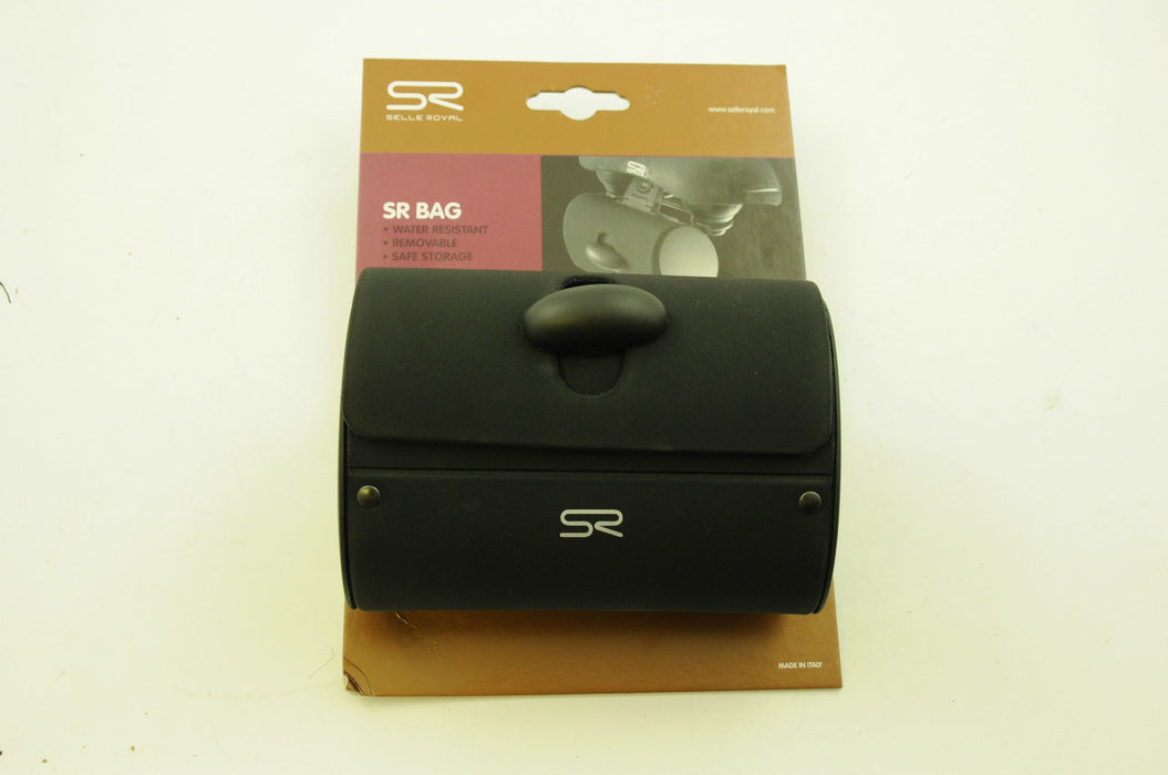 SELLE ROYAL SR SADDLEBAG LARGE 15cmx 6.5cm BLACK INTEGRATED CLIP SYSTEM 50% OFF