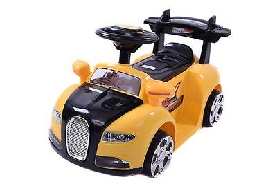 ELECTRIC KIDDIES RIDE-ON SPORTS CAR ZPV001 'EXTREME’ 15watt BATTERY MOTOR YELLO