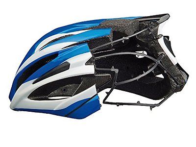 AGU TX 8.0 CARBON ADULTS BIKE CYCLING HELMET 23 VENT 58-62cm BLUE & WHITE