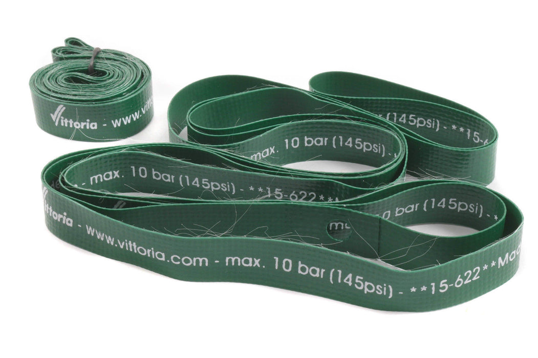 PAIR(2) VITTORIA HIGH PRESSURE WHEEL RIM TAPES (145psi) 700c x15mm (622mm) GREEN