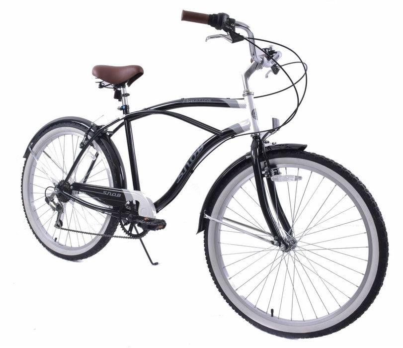 AMERICAN STYLE MENS BEACH CRUISER 6 SPEED MUSCLE BIKE IDEAL VW SHOW  19" 1D3624