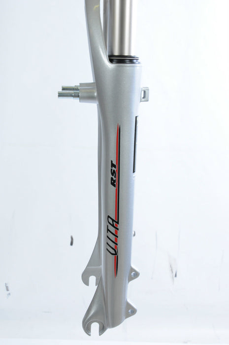 RST VITA TNL SILVER 700c LOCK OUT SUSPENSION FORK 1 1-8 260mm V BRAKE DISC BRAKE