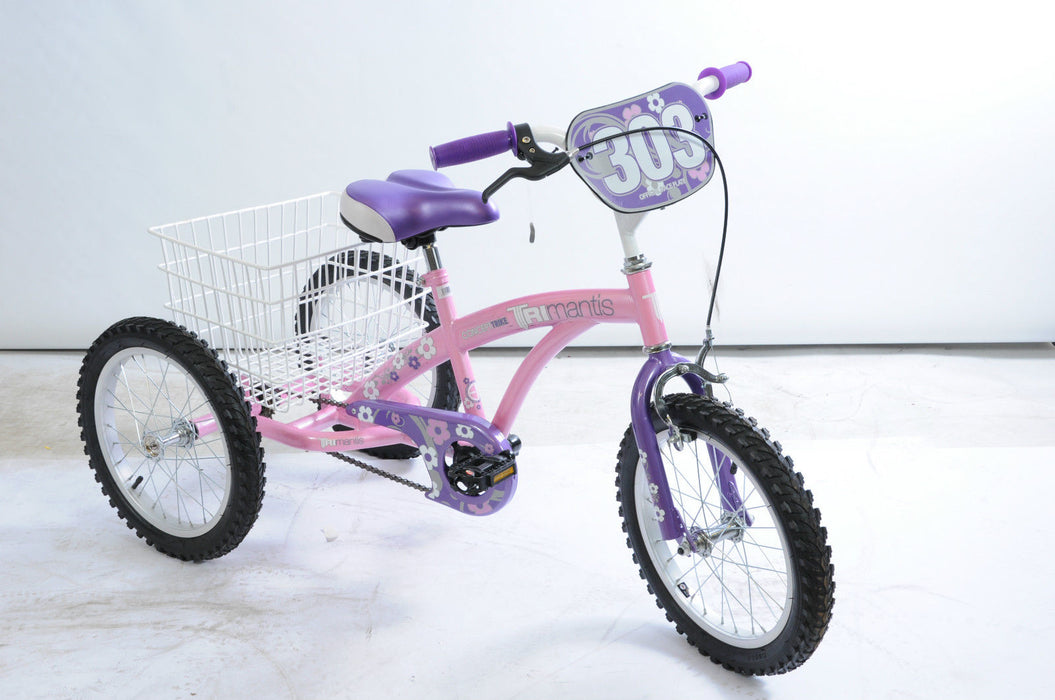 16” WHEEL TRICYCLE,DISABILITY TRIKE IDEAL KIDDIES W-SPECIAL NEEDS PINK-PURPLE EX