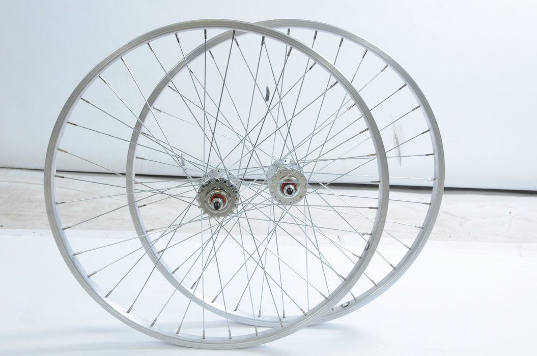 PAIR 26x1.75 (559-21) RIM FLIP FLOPFIXIE BIKE WHLS SEALED HUBS-MTB CONVERSIONS